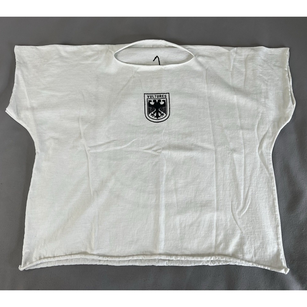 Kanye West YZY Vultures Box T-Shirt White Yeezy Gosha Crest Graphic Tee Sz 1